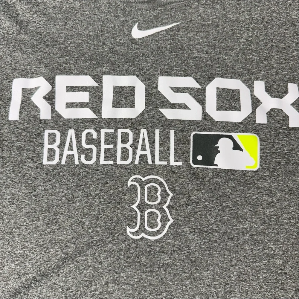 Nike Gray Red Sox Baseball Tee
